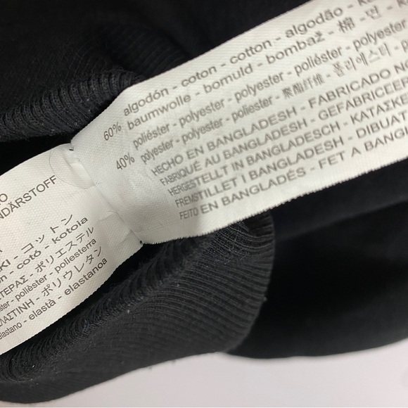 Zara Knit Bell Sleeve Cotton Oversized Turtleneck Sweater Small Black - Picture 8 of 11